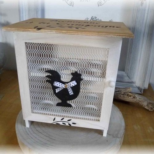 Boite à oeufs, style vintage , cage pour 12 oeufs frais , stockage  , fait main, cuisine