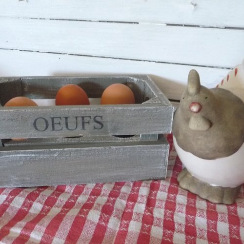 Boite à oeufs, rustique, déco, cuisine, moderne, charme, français