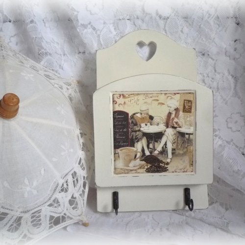 Porte filtres, ustensiles , cuisine, porte clefs, rétro, fait main