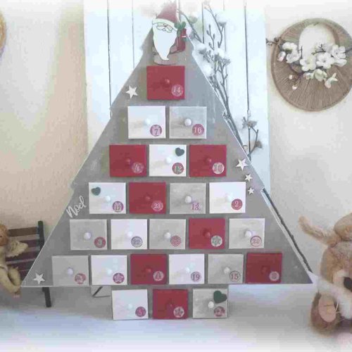 Calendrier de l'avent, perpétuel, noêl, sapin, friandises