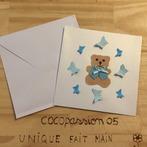 Lot de 24 ,faire part naissance,baptême,anniversaire,carte,invitation,unique,faire part fait main