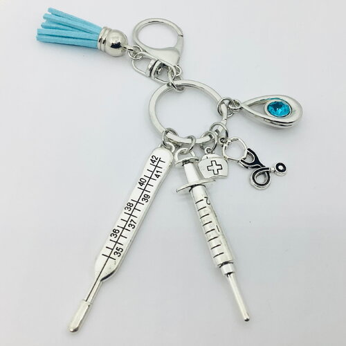 Porte-clefs infirmière, porte-clés médical, accessoire thème médical