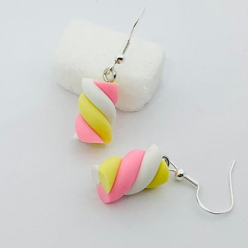 Boucles d’oreille bonbons fimo, boucles d’oreilles fantaisies, bijoux gourmand