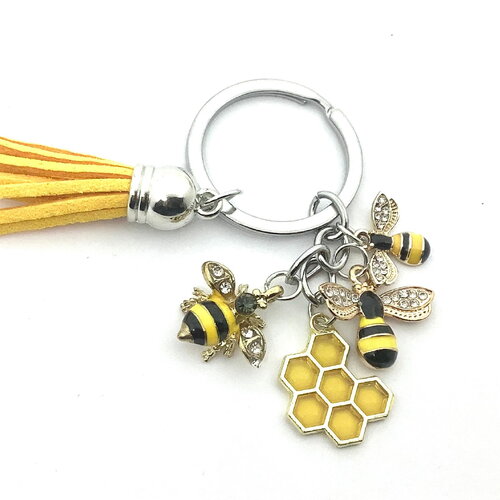 Porte-clefs abeille, guêpes, porte-clés nature , idée cadeau original