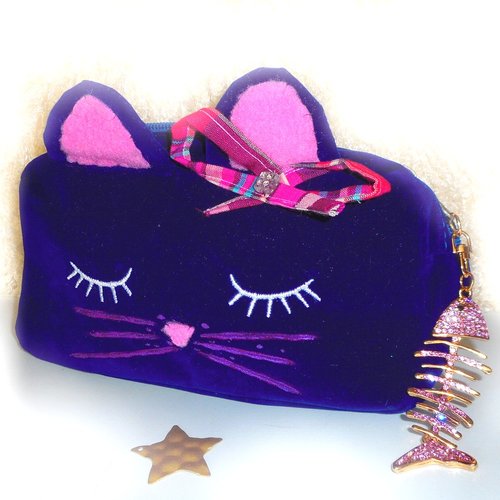 Trousse De Toilette Maquillage Chat Originale Pour Petite Fille Et Femme Un Grand Marche