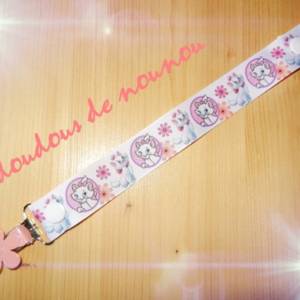 Rond et Chat Chaton Attache t/étine//attache sucette personnalis/ée Fille 100/% silicone