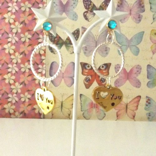 Boucles d'oreilles "petits coeurs"
