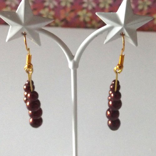 Boucles d'oreilles en perles