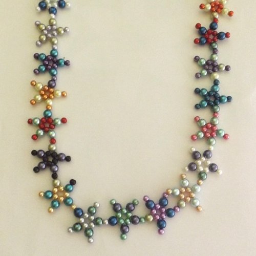 Collier en perles de verre