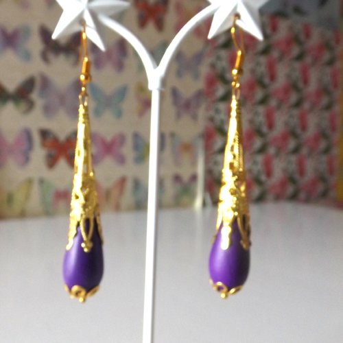 Boucles d'oreilles en perleslapis lazuli