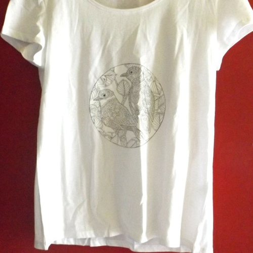 Tee shirt pour femmes "oiseaux"