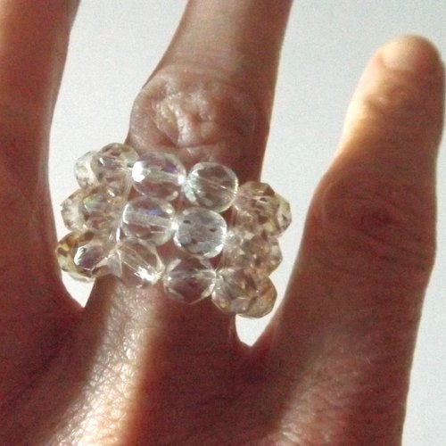 Bague en perles