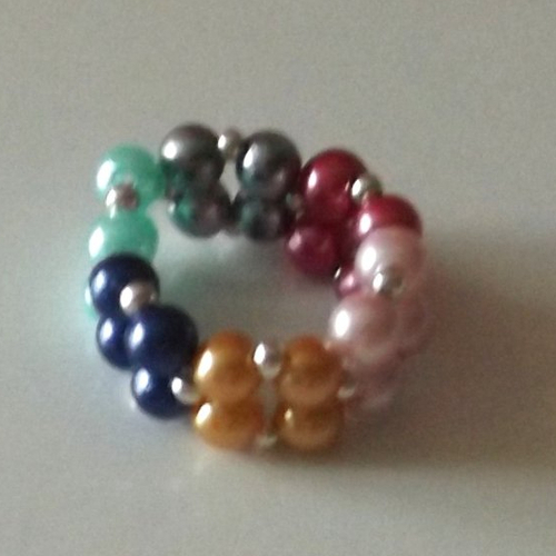 Bague en perles