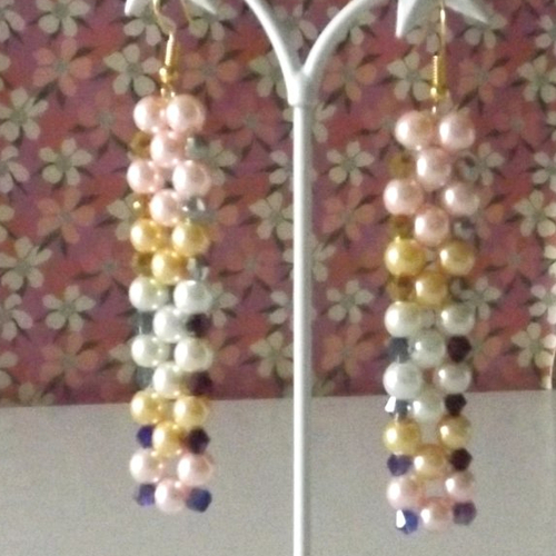 Boucles d'oreilles en perles