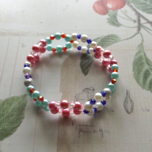 Bracelet en perles en verre
