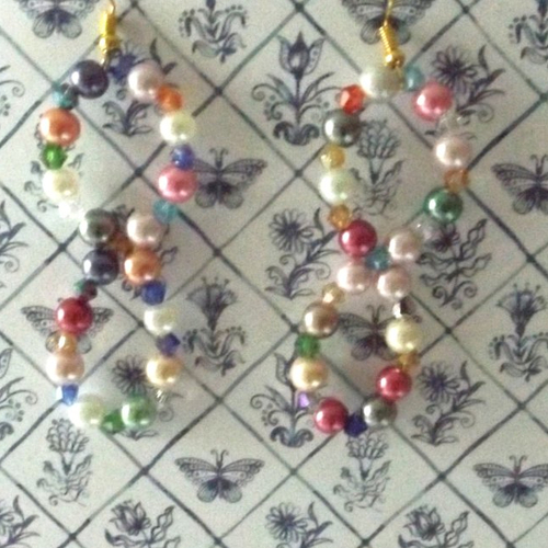 Boucles d'oreilles en perles en verre "spéciale"