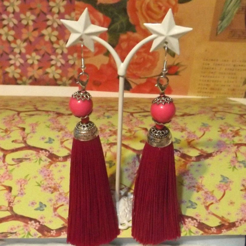 Boucles d'oreilles pompons