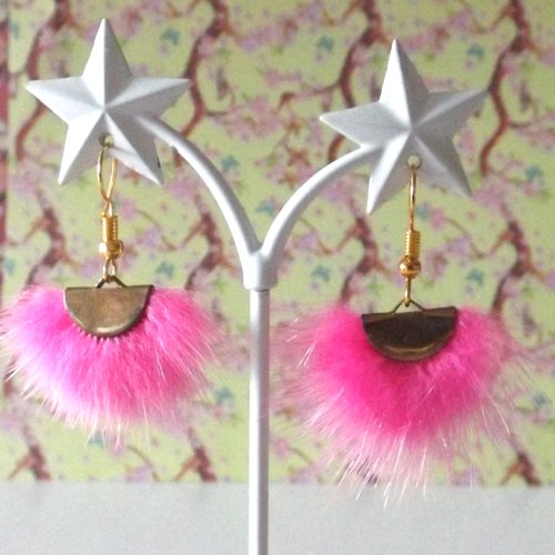 Boucles d'oreilles "demi lunes"