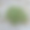 50 perles 7mm indiennes en verre dépoli pistache vert pastel