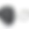 1 mètre de ficelle de chanvre noire et blanche 1,5 mm 