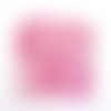 6 perles cube oeil de chat rose en verre 6mm 
