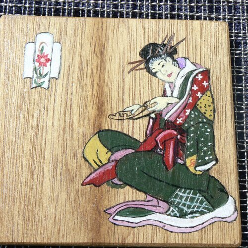 Tradition japonnaise"-modèle unique-peinture à l'huile-