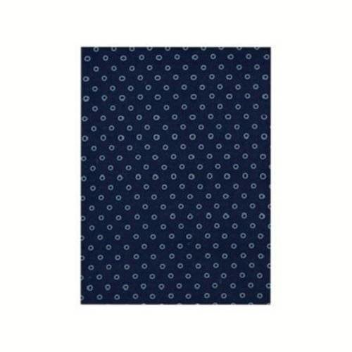Coupon tissu coton enduit odonata bleu intense à pois bleu clair 70 x 35 cm 