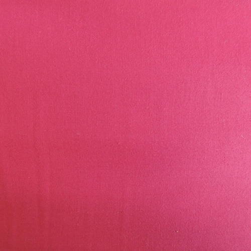 Coupon de tissu coton uni rose/rouge framboise 