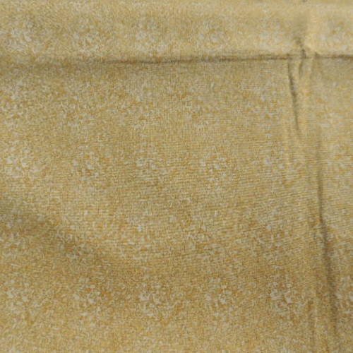 Tissu patch kaufman fond blanc motifs dorés 