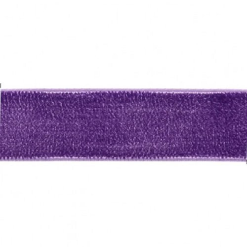 Ruban de velours couleur violet largeur 16 mm 