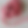 Ruban coton dentelé couleur rose largeur 1 cm 