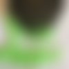 Galon pompons couleur vert largeur 1 cm