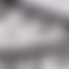 Frange pompons couleur noir/gris/blanc largeur 4,5 cm