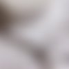 Ruban serpentine croquet coton couleur blanc, largeur 18 mm