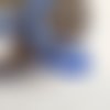 Ruban de velours couleur bleu saphir largeur 6 mm 