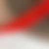 Ruban de velours couleur rouge coquelicot largeur 9 mm 