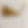 Pompon à fil rayonne longueur 7 cm couleur jaune ocre