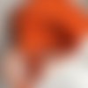 Sangle bagagère, coton, couleur orange, largeur 30 mm