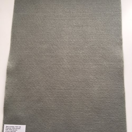 Feutrine, feuille a4, couleur gris
