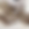 Tresse lurex, couleur marron, largeur 10 mm