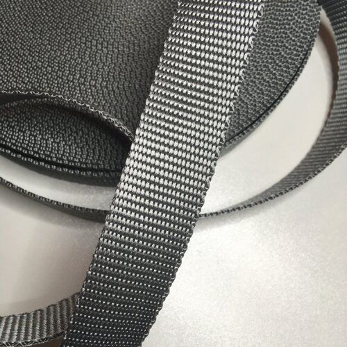 Sangle bagagère, polypropylène, largeur 25 mm, couleur gris (038)
