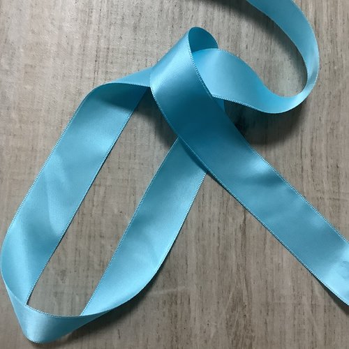Ruban de satin couleur bleu (69) largeur 25 mm