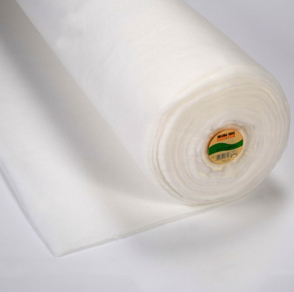 Molleton vlieseline, coton, largeur 150cm, couleur blanc