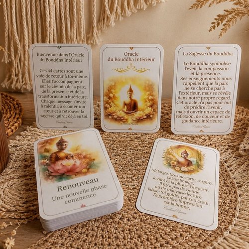 Oracle du bouddha intérieur – 44 cartes de guidance et de sagesse