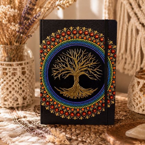 Carnet a4 arbre de vie mandala – 50 pages blanches