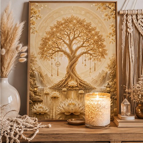 Affiche arbre de vie à imprimer – harmonie, équilibre & énergie positive - décoration spirituelle pdf a4