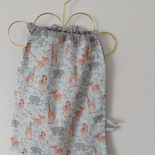 Serviette de cantine élastique, bavoir de cantine, maternelle