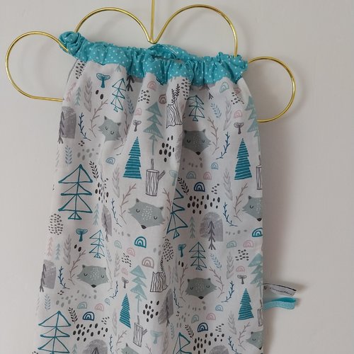 Serviette de cantine élastique, bavoir de cantine, maternelle