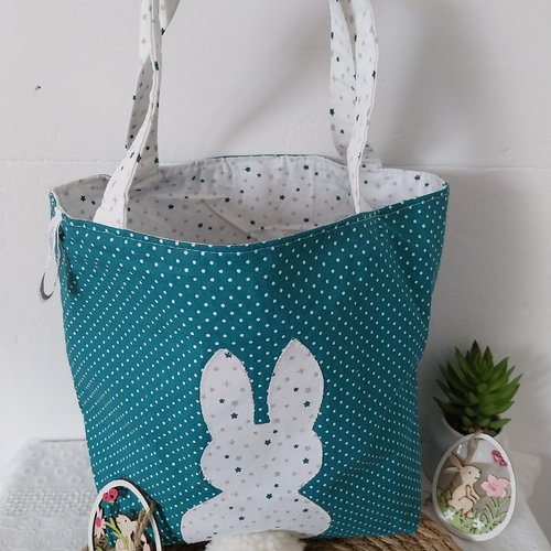 Sac de pâques, panier chasse aux oeufs