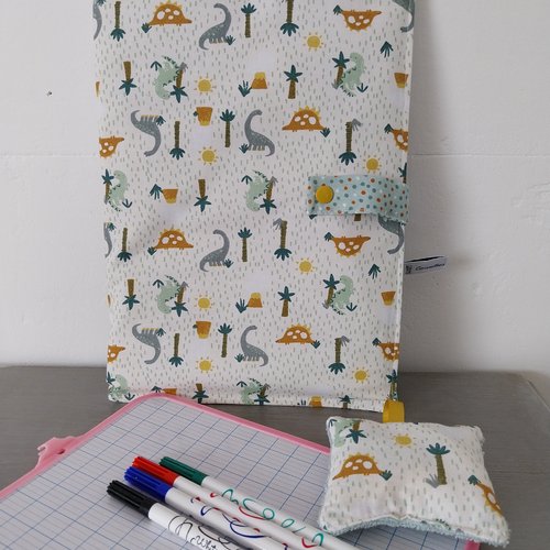 Pochette à ardoise et éponge